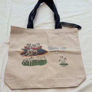 Toppers Brand “Dalmatian Lover” Canvas Tote Bag